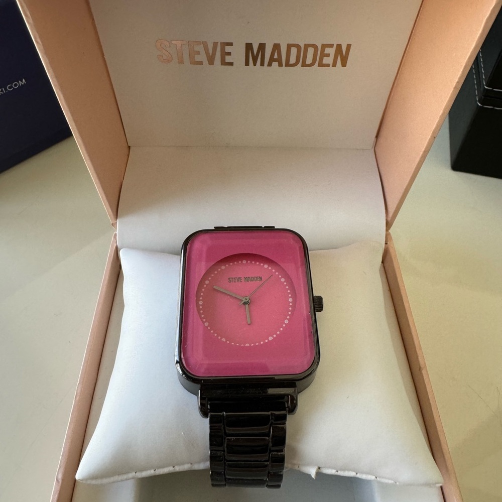 Steve Madden Pink and Black Watch